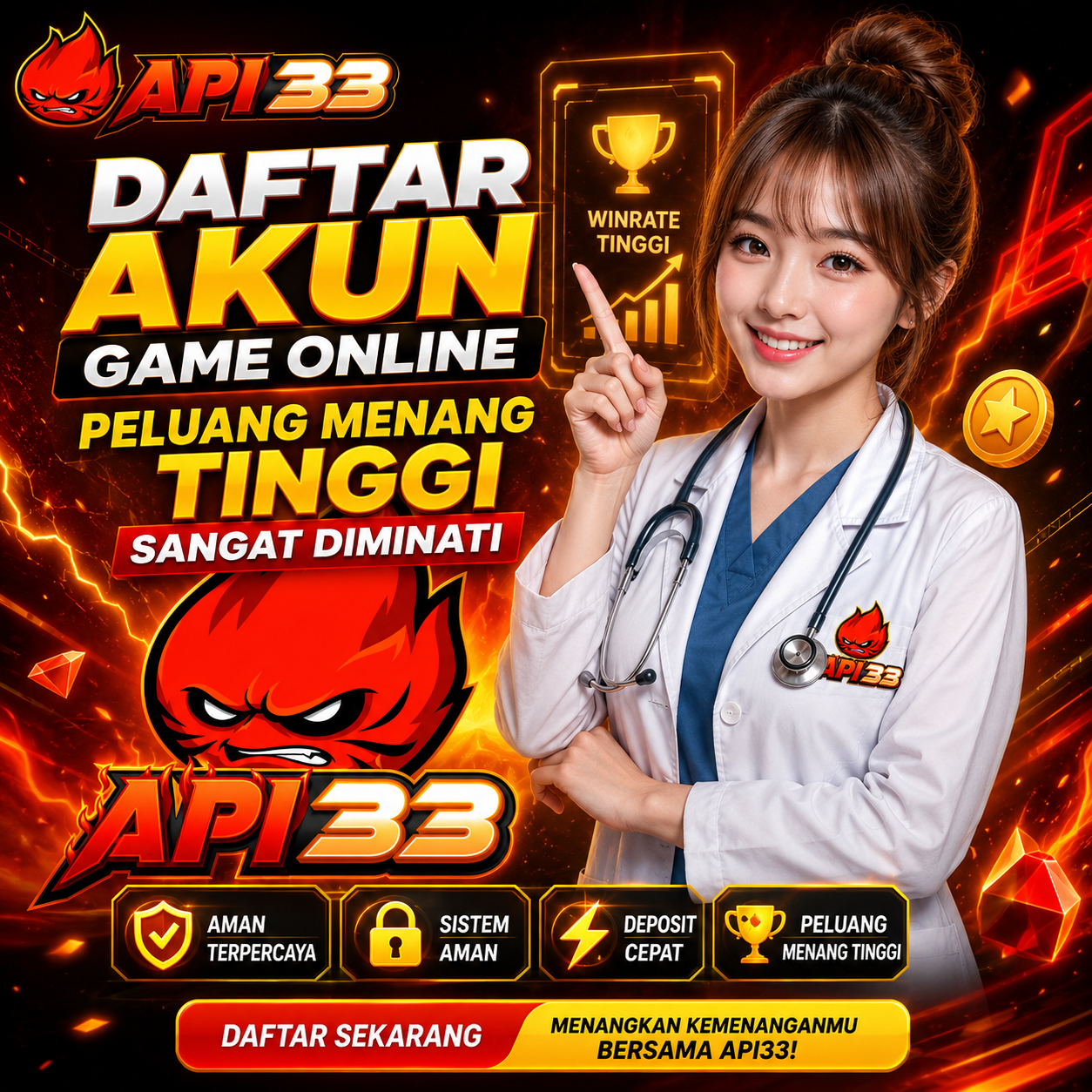 API33: Daftar Akun Game Online Peluang Menang Tinggi Sangat Diminati
